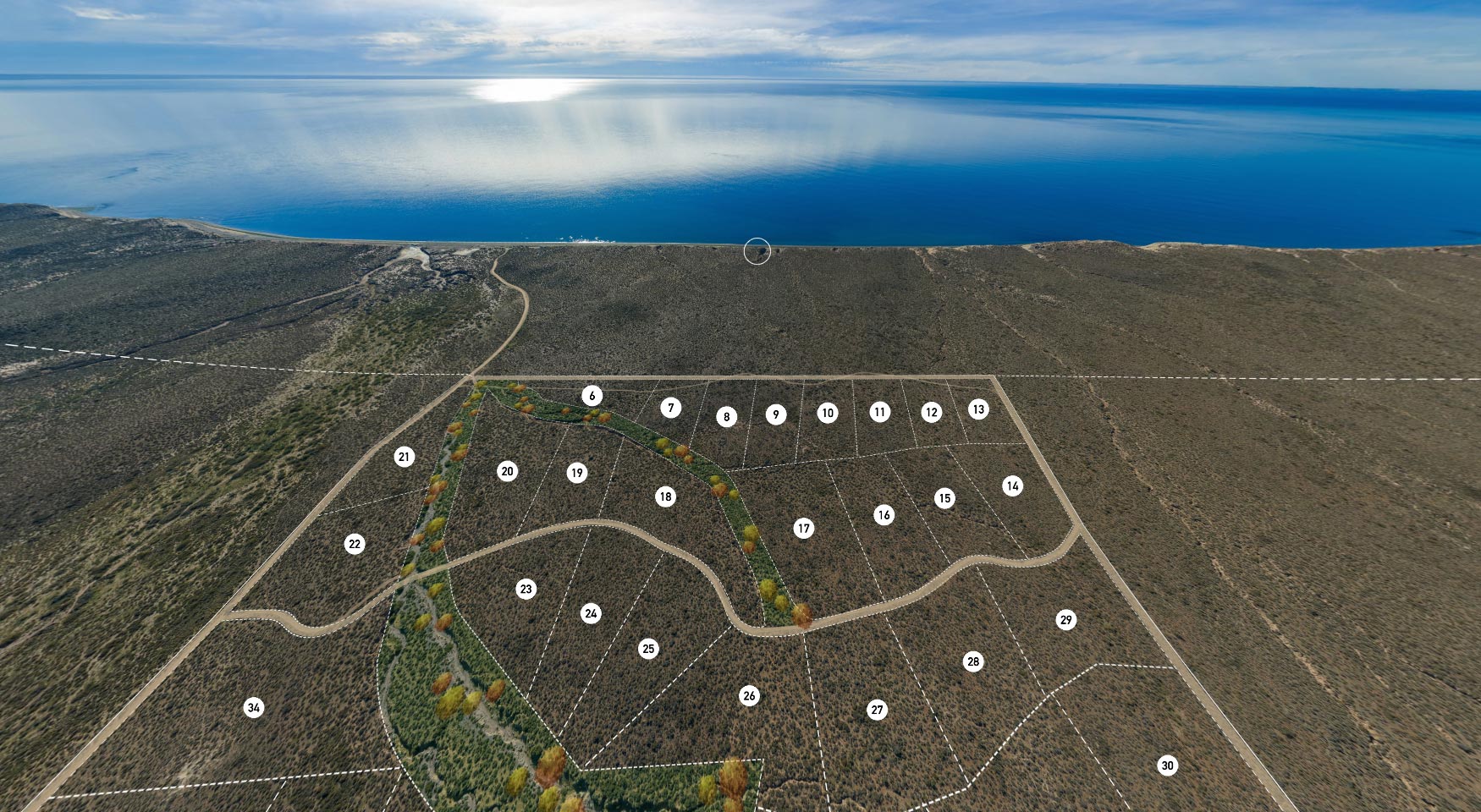 Vista previa del mapa interactivo de lotes — La Providencia
